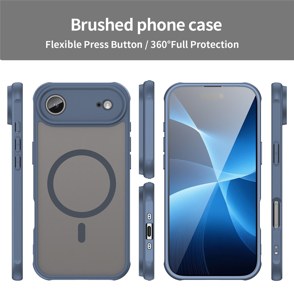 Case matný gélový obal s MagSafe na iPhone 17 Air - modrý
