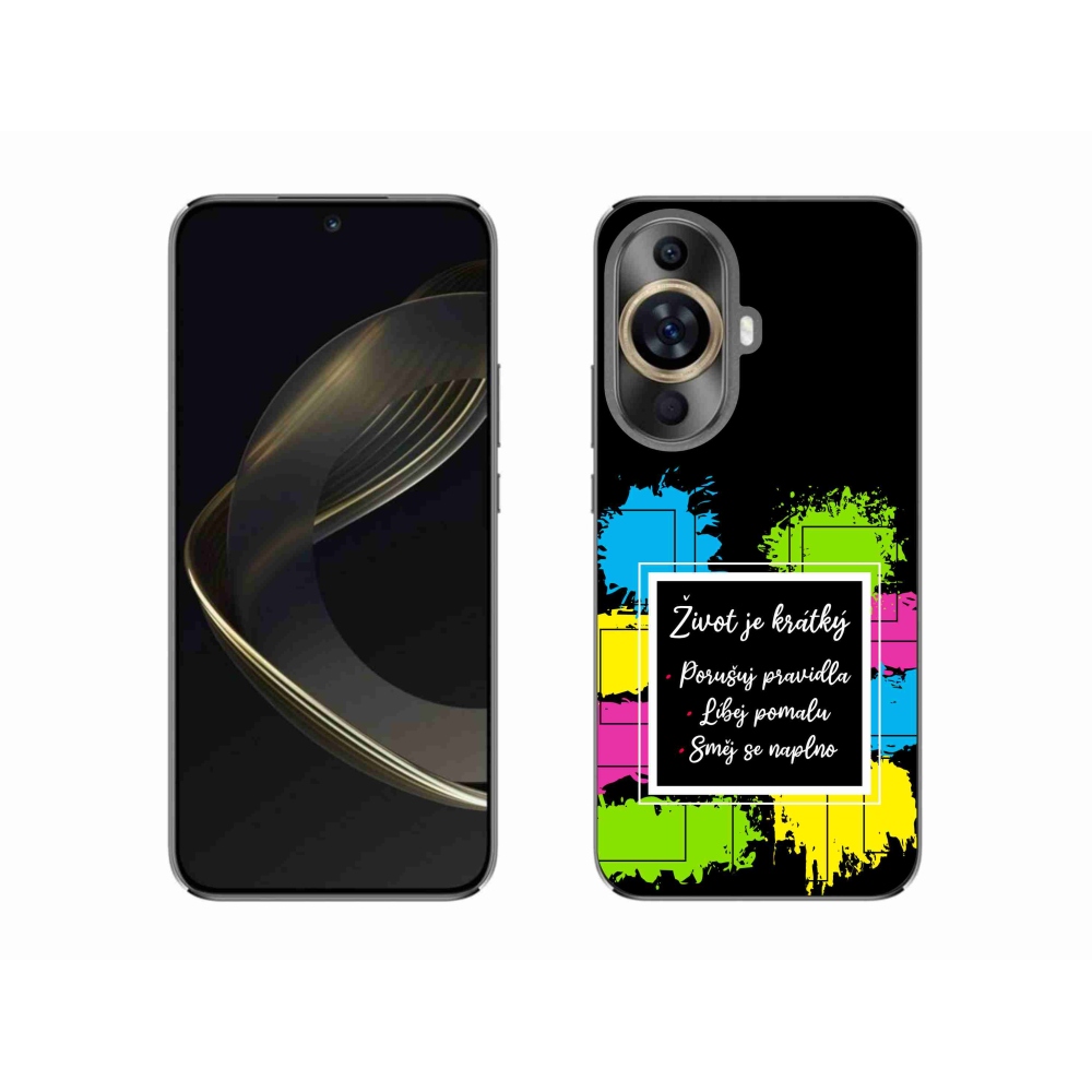 Gélový kryt mmCase na Huawei Nova 11 - citát 5 čierne pozadie