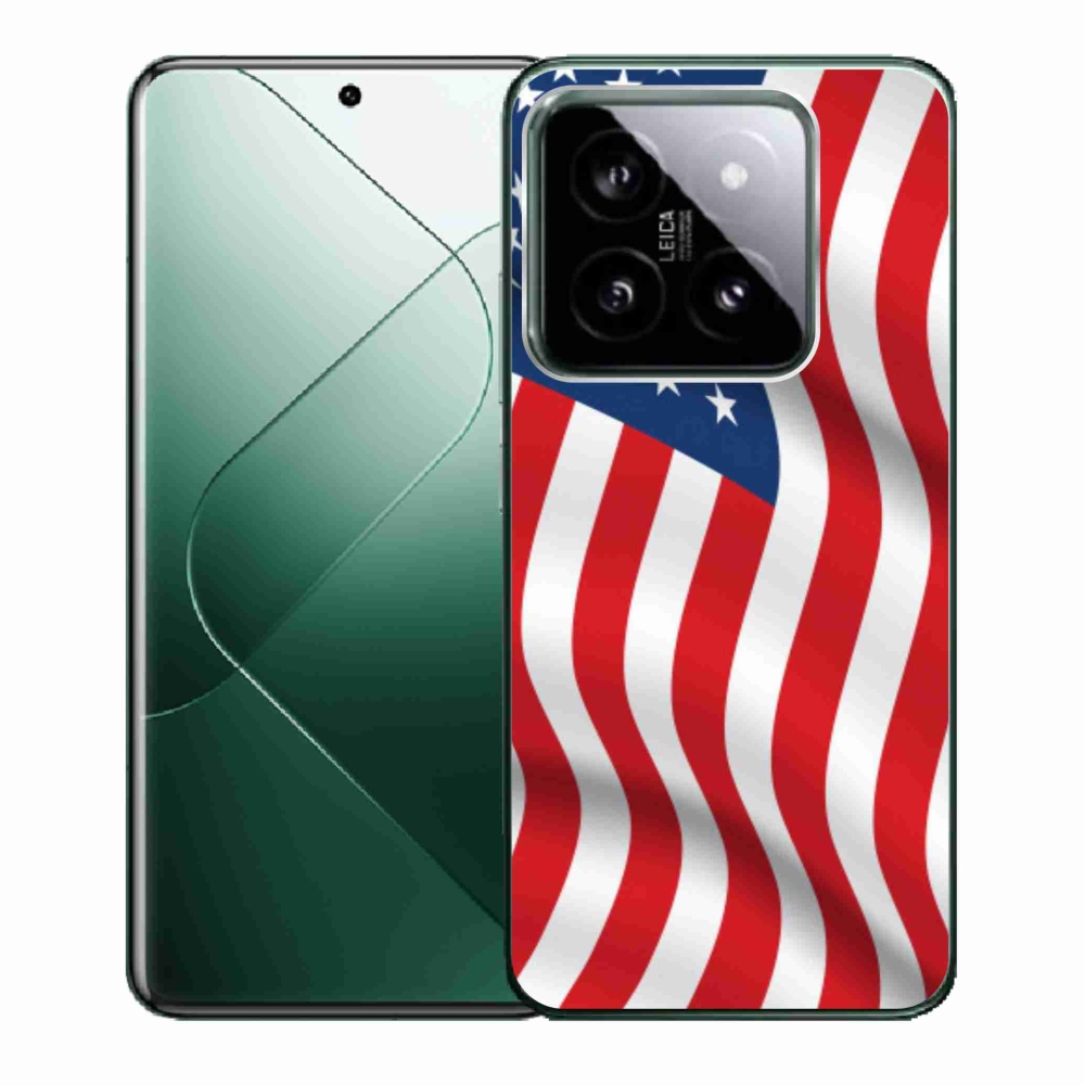 Gélový kryt mmCase na Xiaomi 14 - USA vlajka