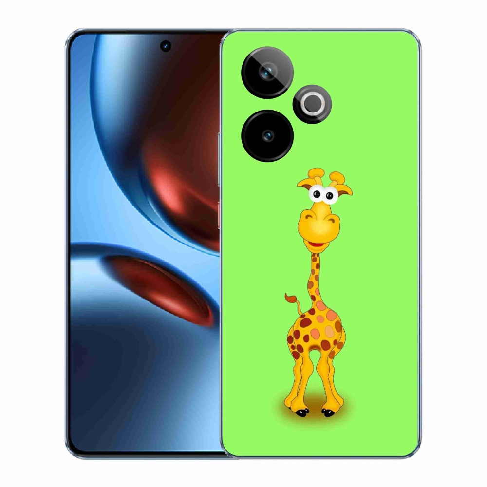 Gélový kryt mmCase na Realme GT 7 5G/GT 7T 5G - kreslená žirafa