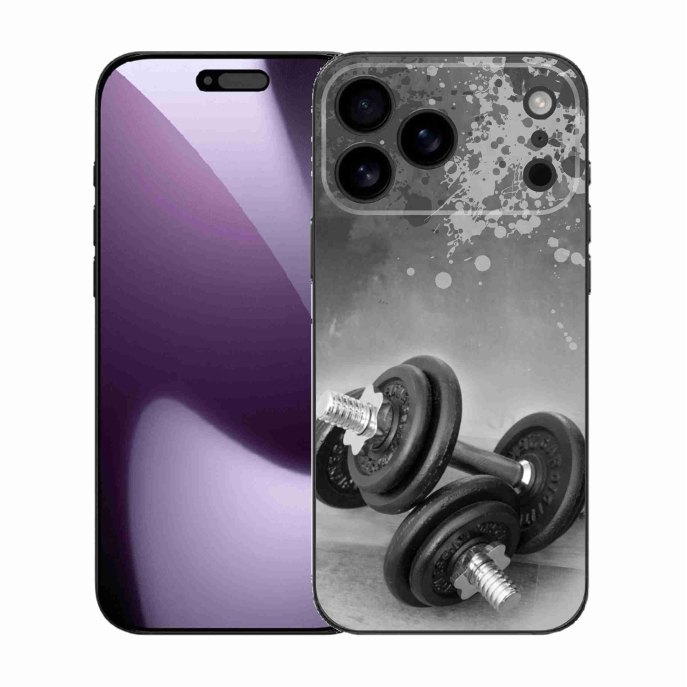 Gélový kryt mmCase na iPhone 17 Pro Max - činky 1