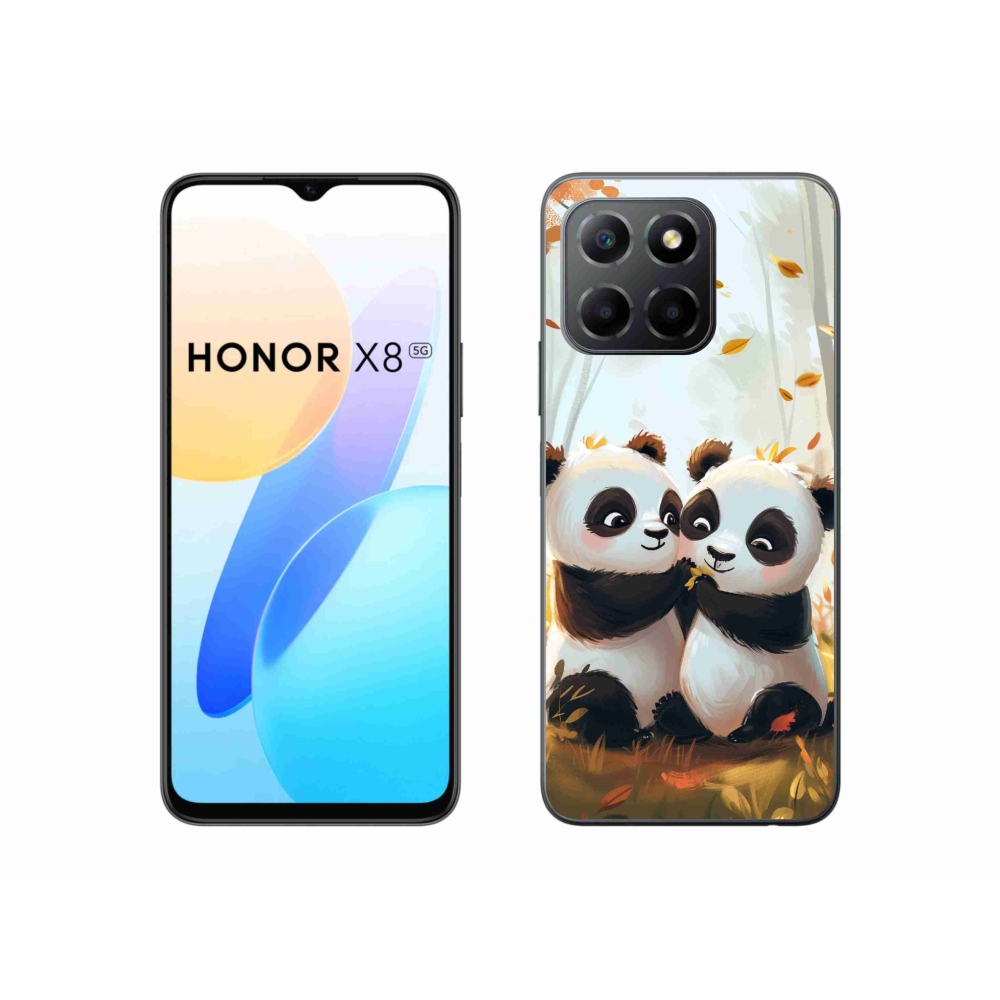 Gélový kryt mmCase na Honor X8 5G - pandy