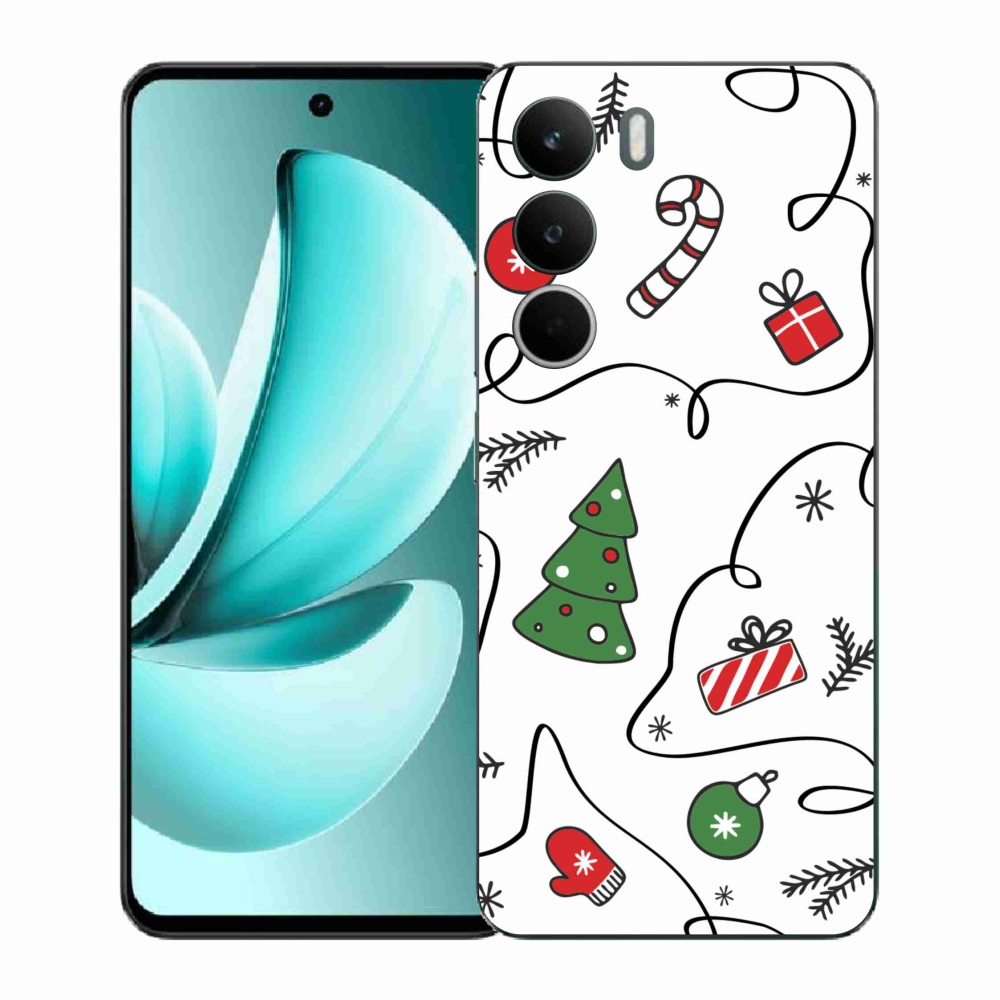 Gélový kryt mmCase na Realme C71 - vianočné motívy