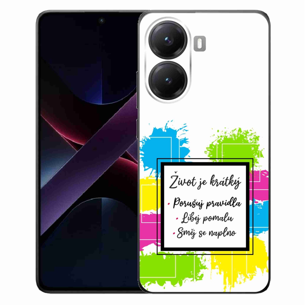 Gélový kryt mmCase na Xiaomi Poco X7 Pro 5G - citát 5 biele pozadie