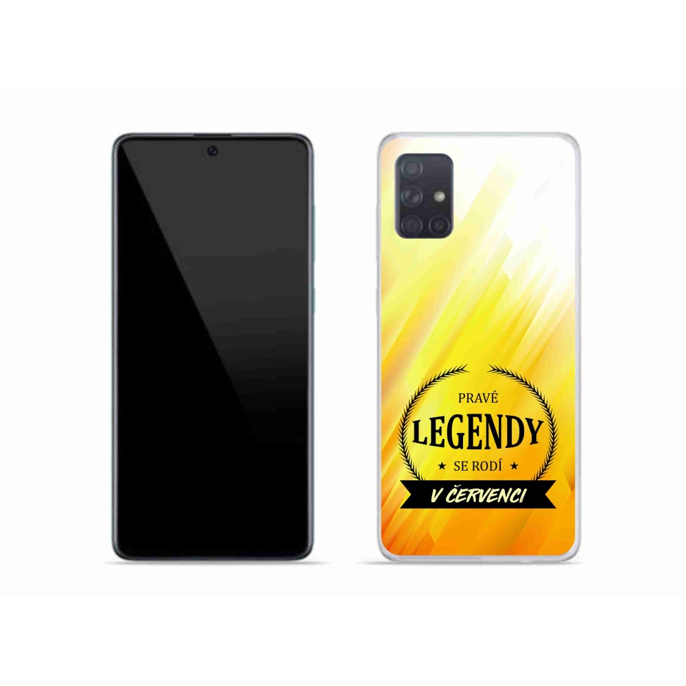 Gélový kryt mmCase na Samsung Galaxy A51 - legendy v júli žlté pozadie