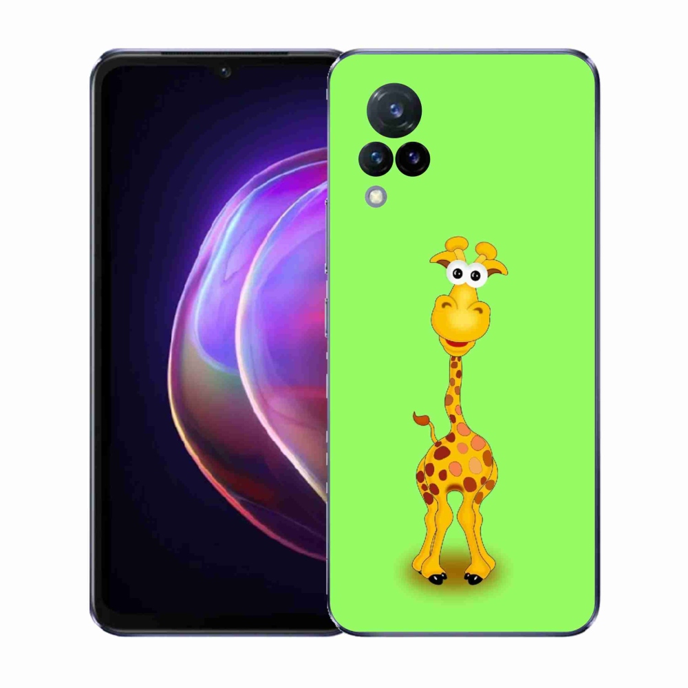 Gélový kryt mmCase na Vivo V21 4G/5G - kreslená žirafa