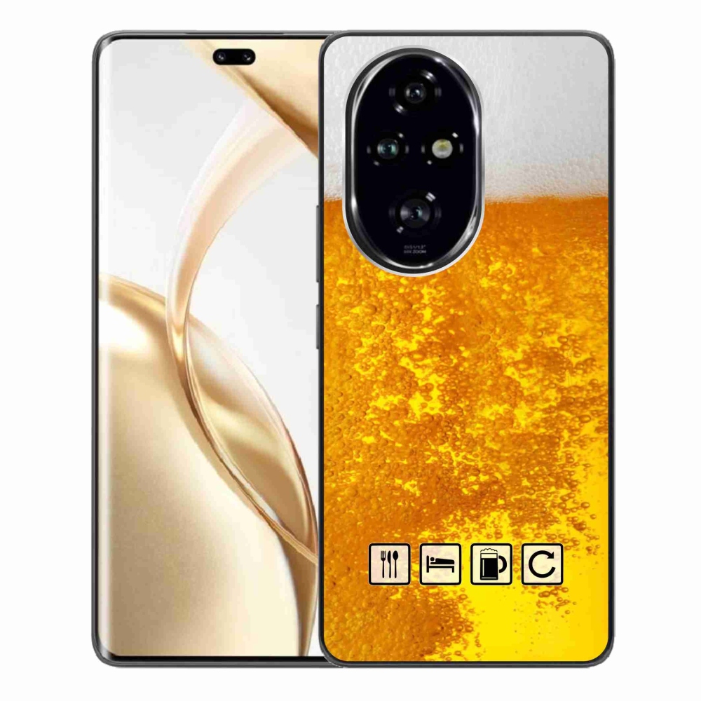 Gélový kryt mmCase na Honor 200 Pro 5G - pivný motív 3