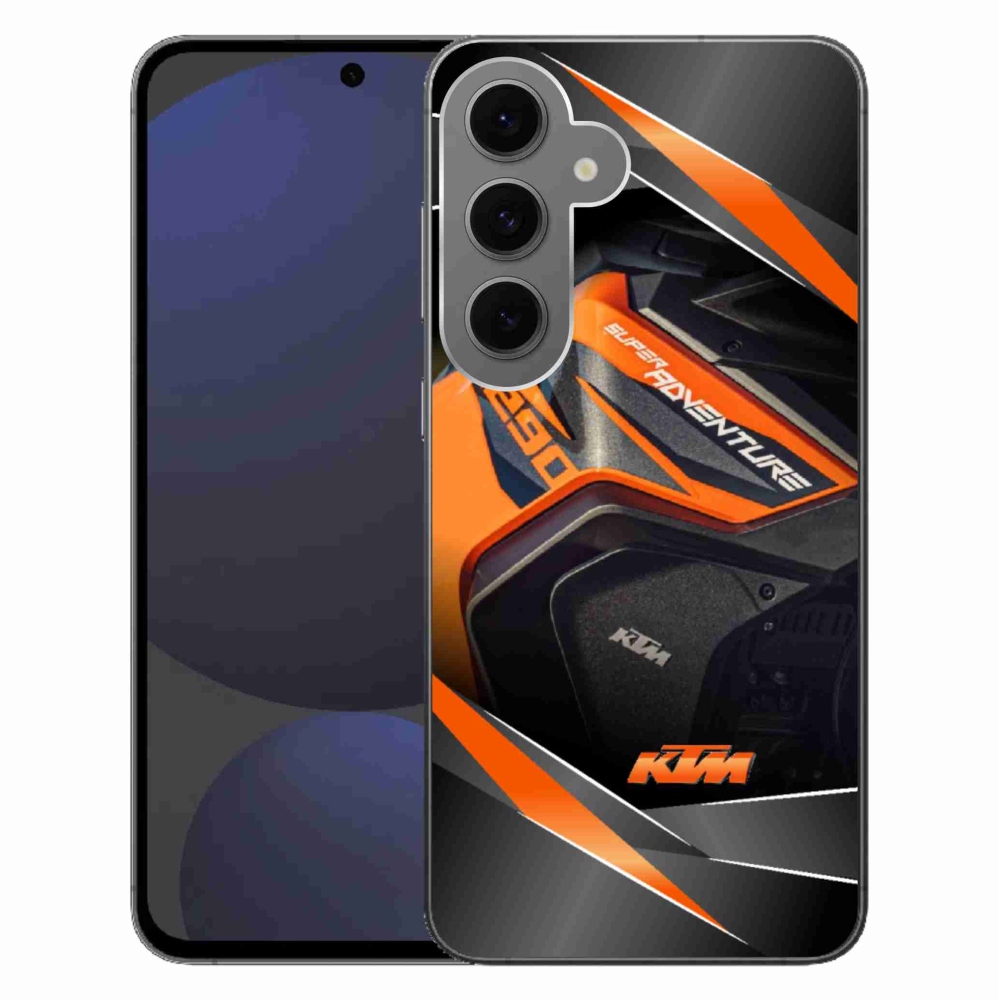 Gélový kryt mmCase na Samsung Galaxy S24 FE - motorka ktm
