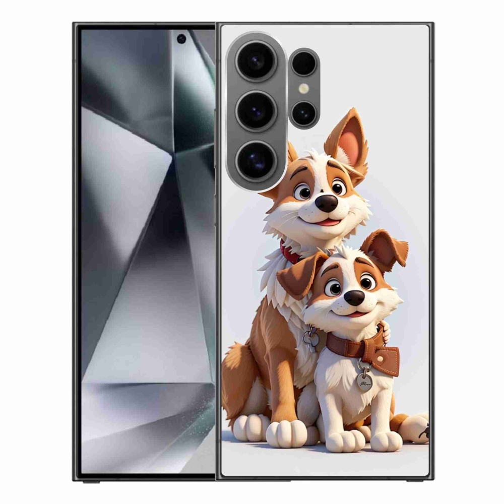Gélový kryt mmCase na Samsung Galaxy S24 Ultra - kreslenie psy