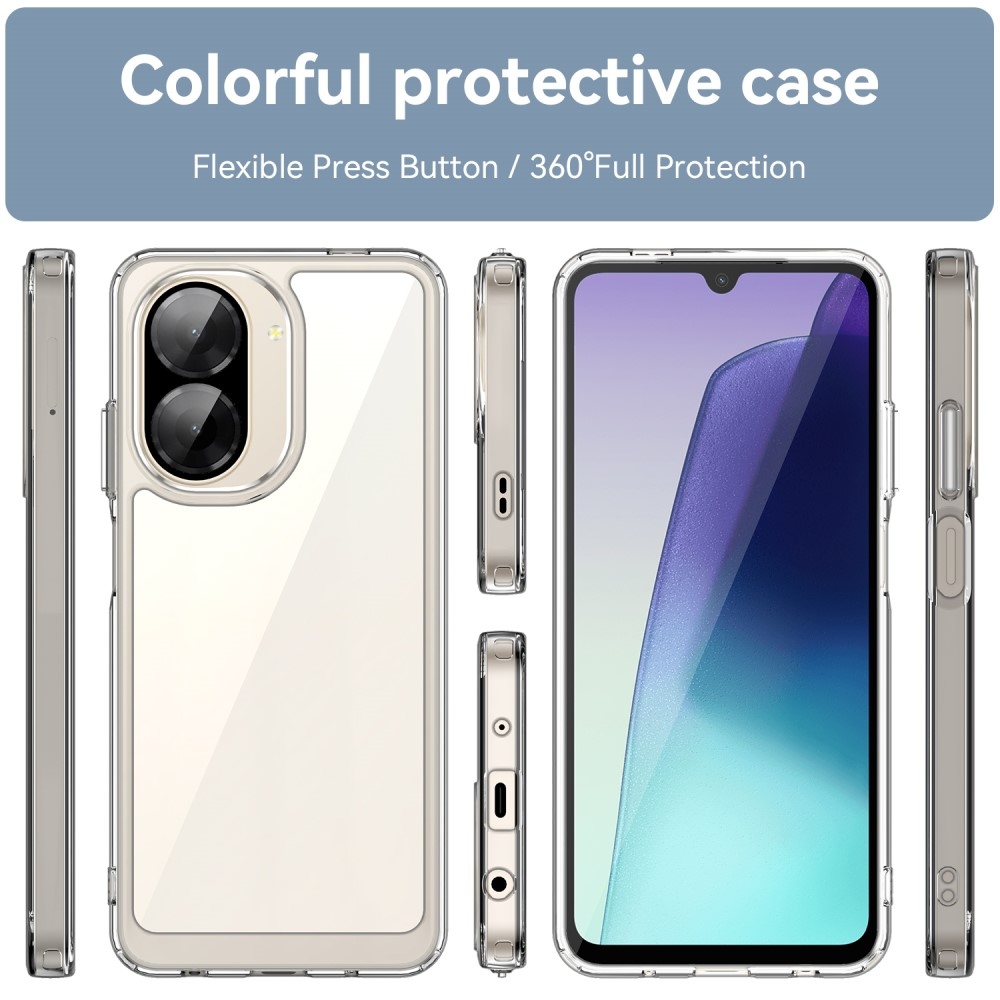 Gélový obal s pevným chrbtom na Xiaomi Redmi A5 (173.45x79.35x8.45mm) - priehľadný