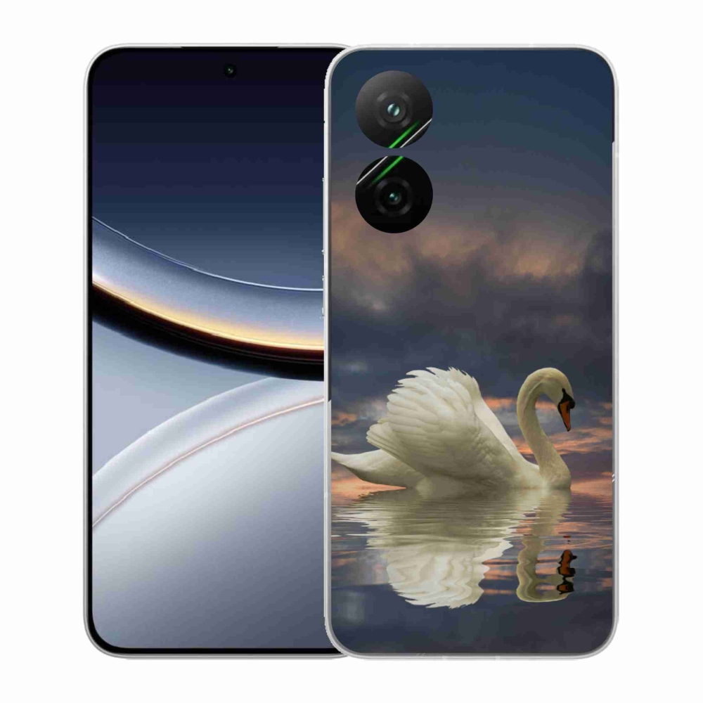 Gélový kryt mmCase na Xiaomi Poco F7 5G - labuť