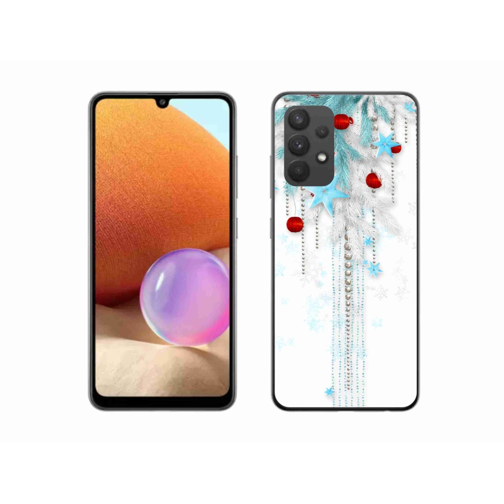 Gélový kryt mmCase na Samsung Galaxy A32 4G - vianočné ozdoby