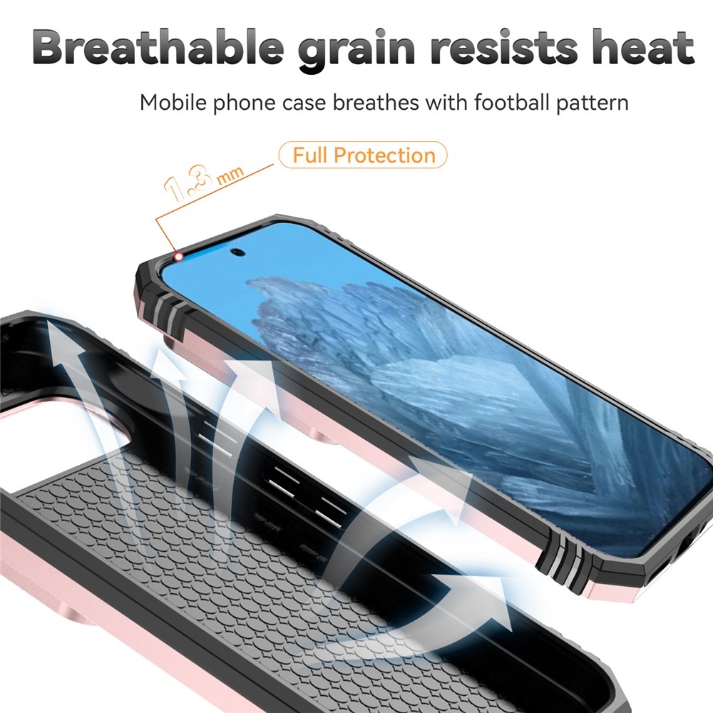 Slide odolný kryt na Google Pixel 10 Pro/Pixel 10/9 Pro/9 - ružovozlatý