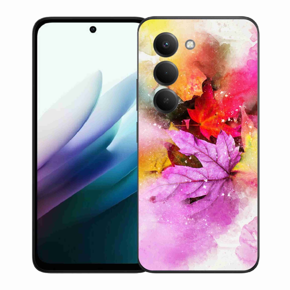 Gélový kryt mmCase na Xiaomi Redmi 15 4G/5G (171mm) - farebné listy