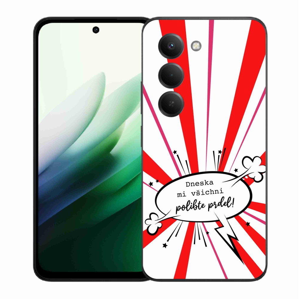 Gélový kryt mmCase na Xiaomi Redmi 15 5G (169mm) - vtipný text 15 biele pozadie