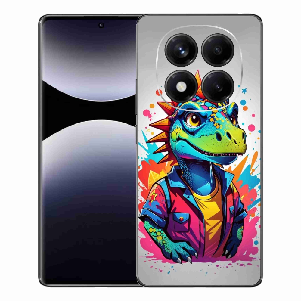 Gélový kryt mmCase na Xiaomi Redmi Note 14 Pro - farebný dinosaurus