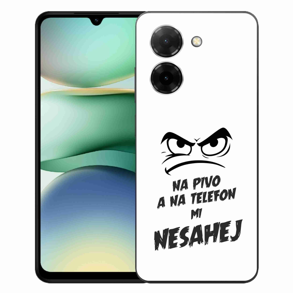 Gélový kryt mmCase na Xiaomi Redmi A5 - pivný motív 2 biele pozadie