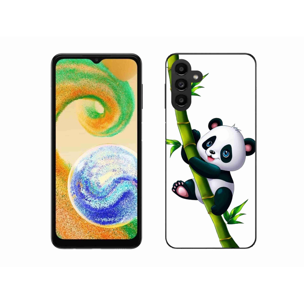 Gélový kryt mmCase na Samsung Galaxy A04s (164.7x76.7x9.1mm) - panda na bambuse