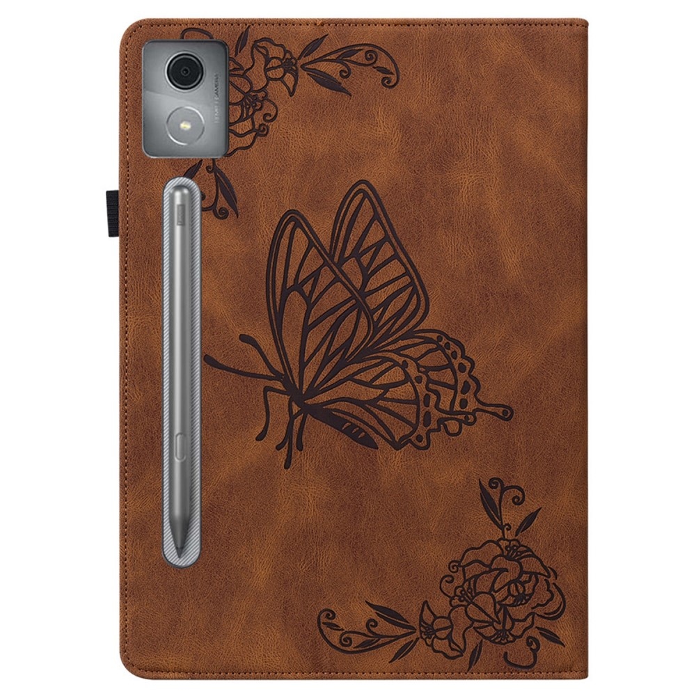 Butterfly zatváracie púzdro na tablet Lenovo Idea Tab Pro 12.7 - hnedé