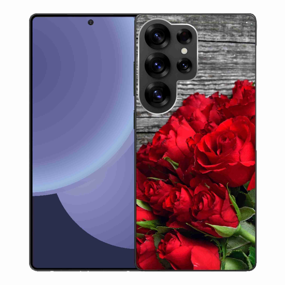 Gélový kryt mmCase na Samsung Galaxy S25 Ultra - červené ruže