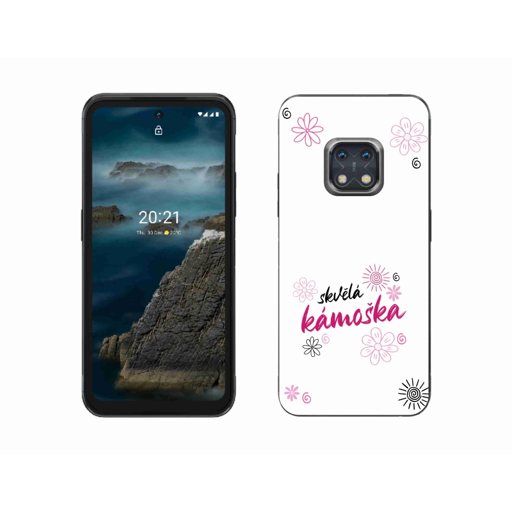 Gélový kryt mmCase na Nokia XR20 - skvelá kamoška biele pozadie