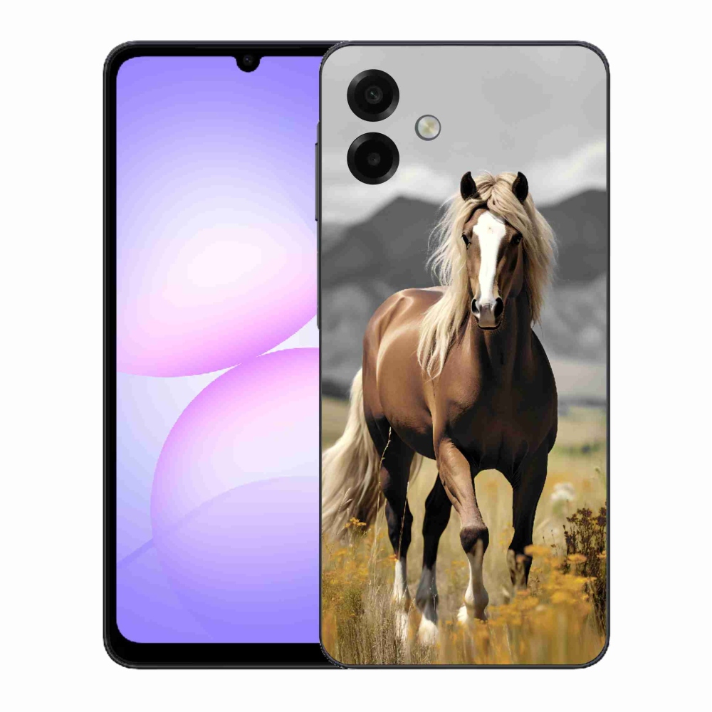 Gélový kryt mmCase na Samsung Galaxy A07 4G - hnedý kôň 1