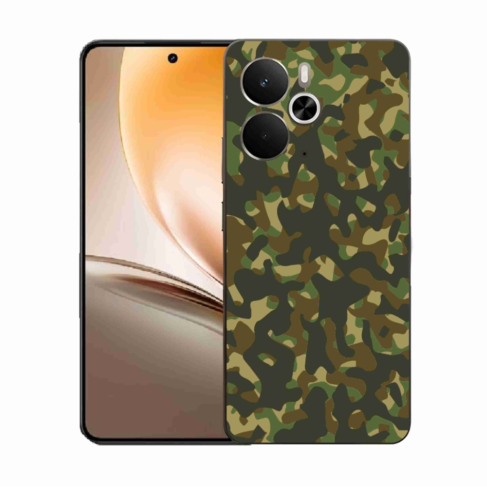 Gélový kryt mmCase na Realme 14 5G - maskáčový vzor 1