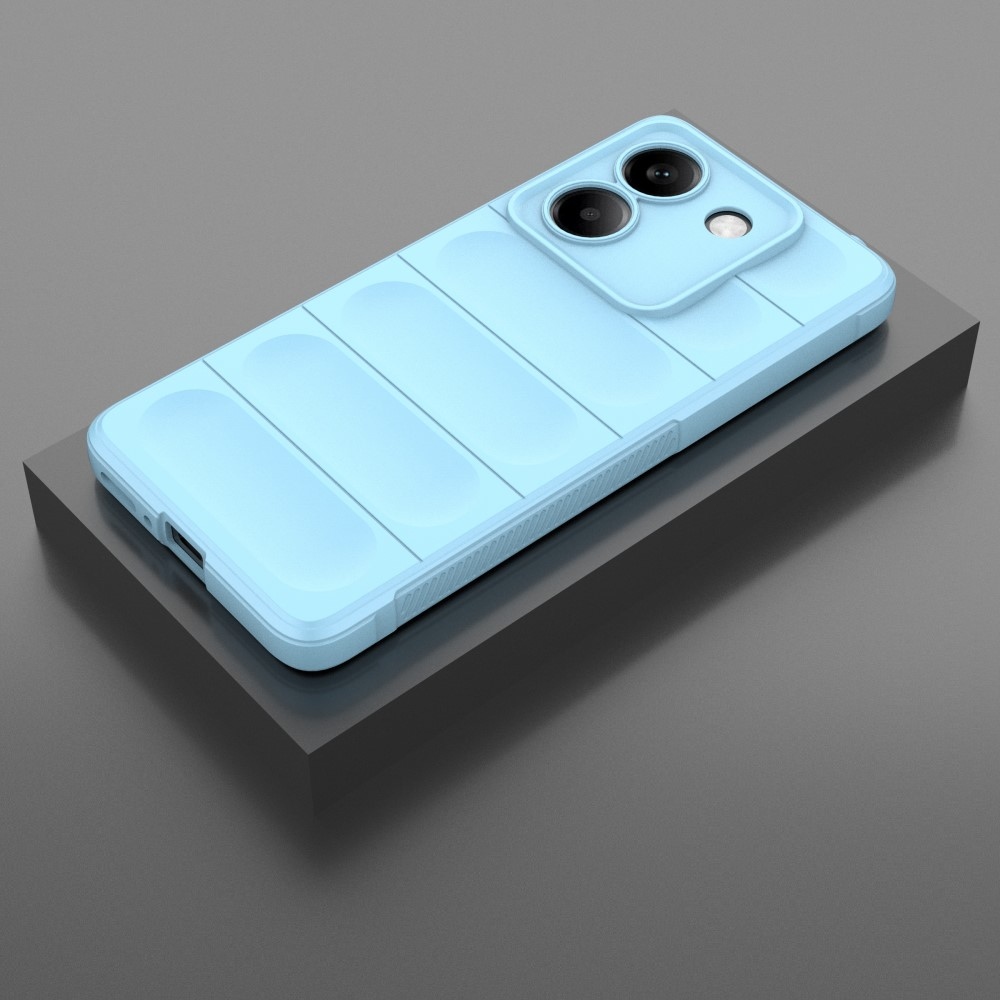 Rugg odolný gélový obal na Xiaomi Poco M7 Pro 5G - svetlomodrý