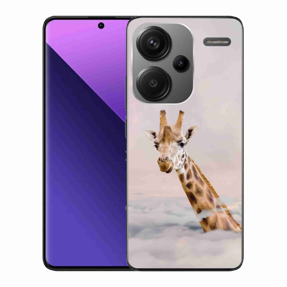 Gélový kryt mmCase na Xiaomi Redmi Note 13 Pro+ 5G - žirafa v oblakoch