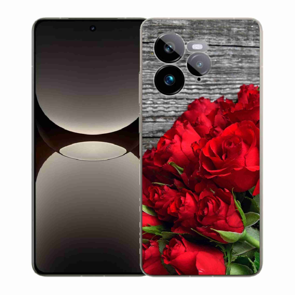 Gélový kryt mmCase na Realme GT 7 Pro 5G - červené ruže