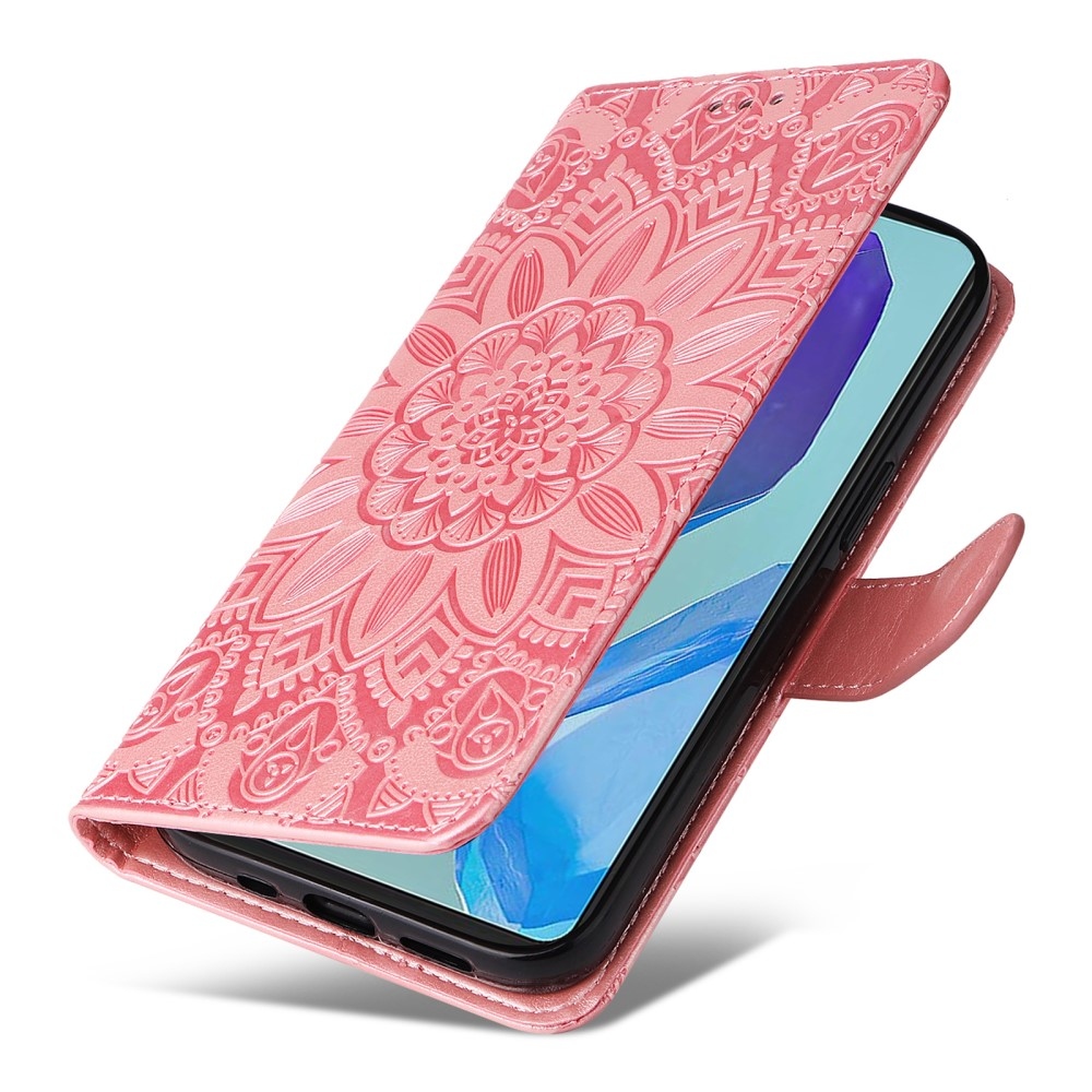 Sunflower knižkové púzdro na Samsung Galaxy M55 5G - ružové