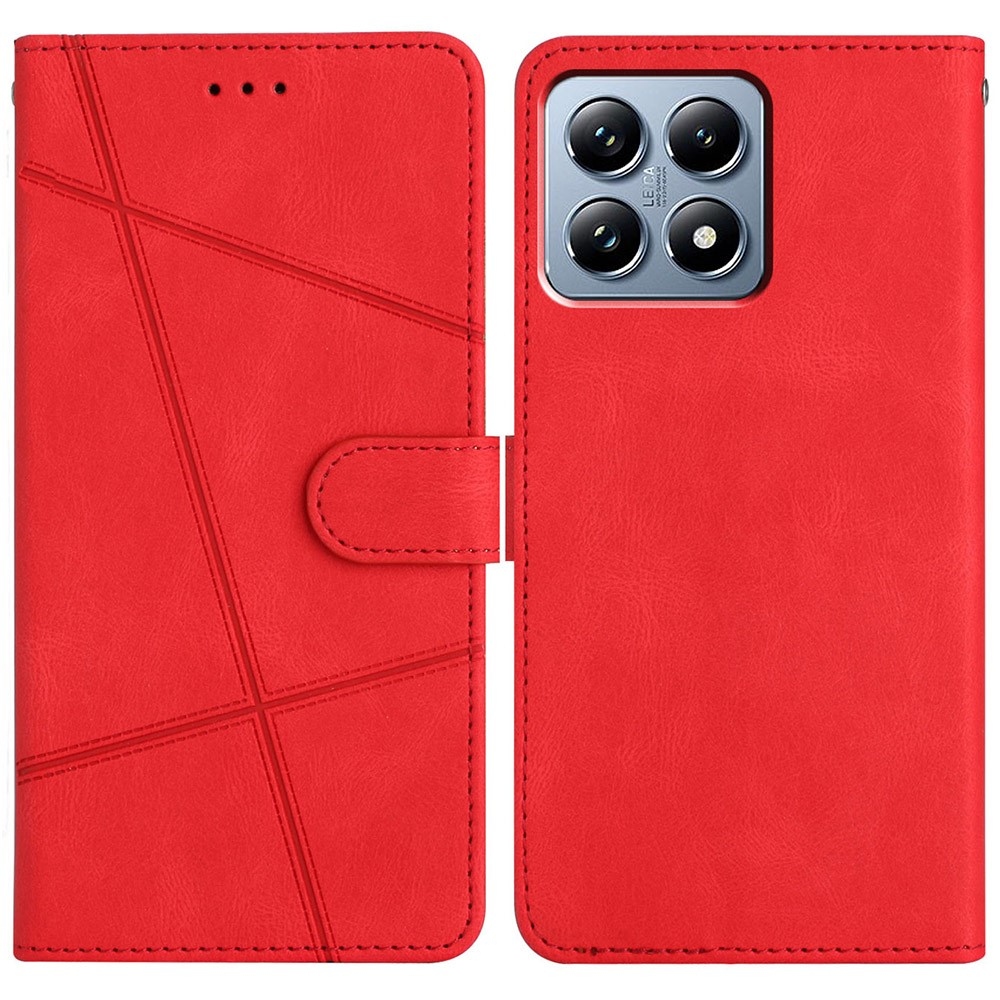 Line knižkové púzdro na Xiaomi 15T Pro - červené