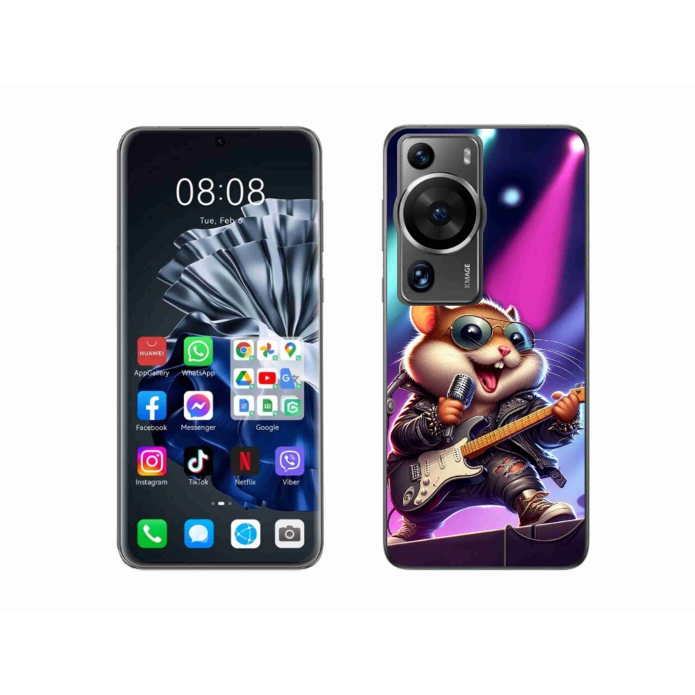 Gélový kryt mmCase na Huawei P60 Pro - škrečok rocker