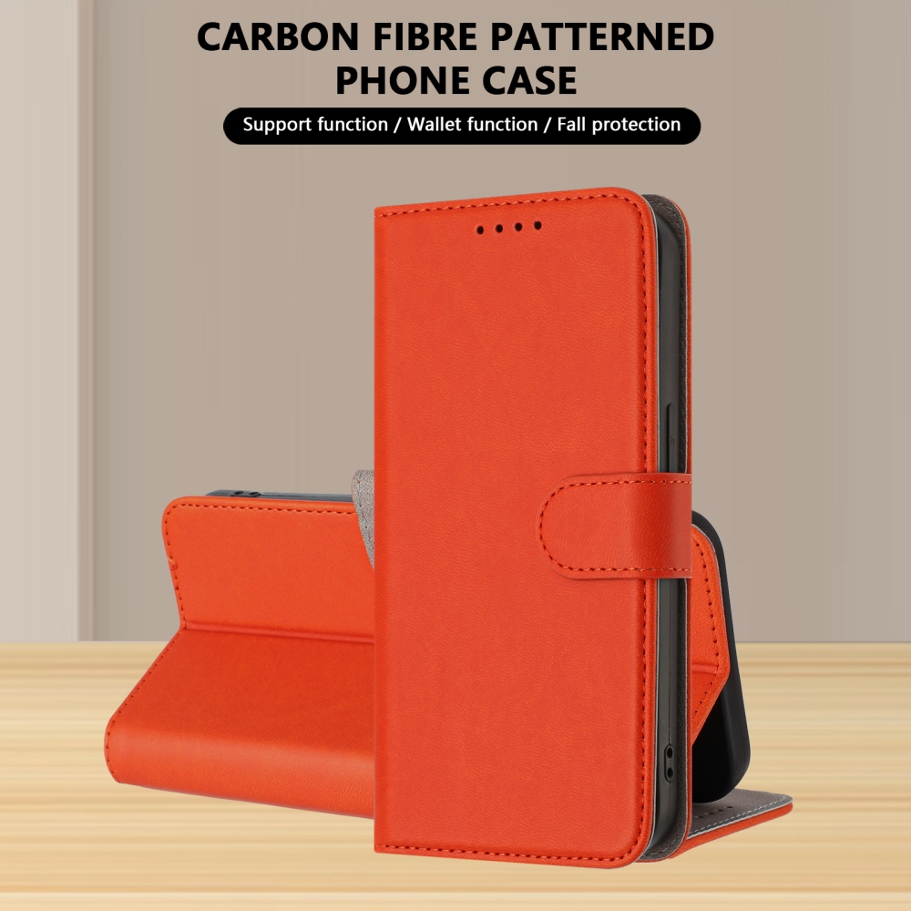 Snap knižkové puzdro na Xiaomi Redmi 15 4G/5G (171mm) - oranžové