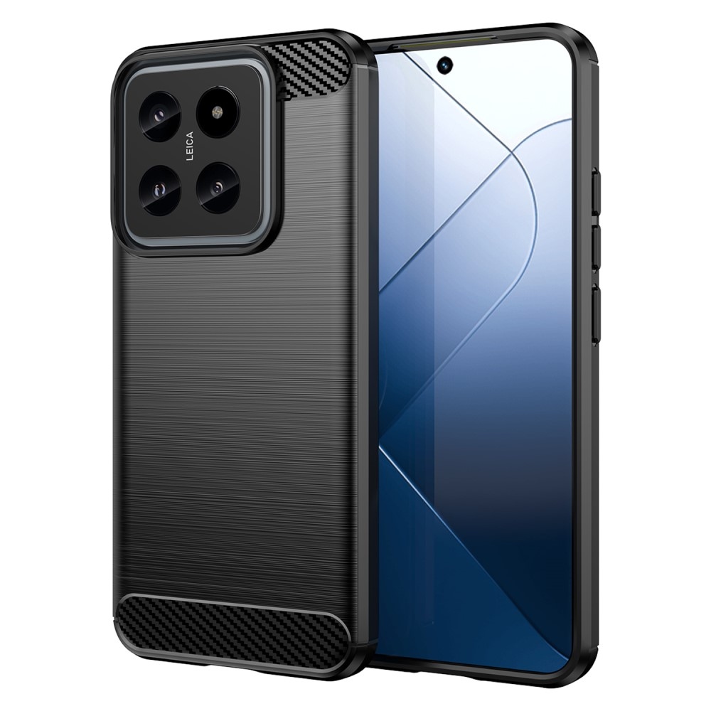 Carbon odolný gélový obal na Xiaomi 14 - čierny