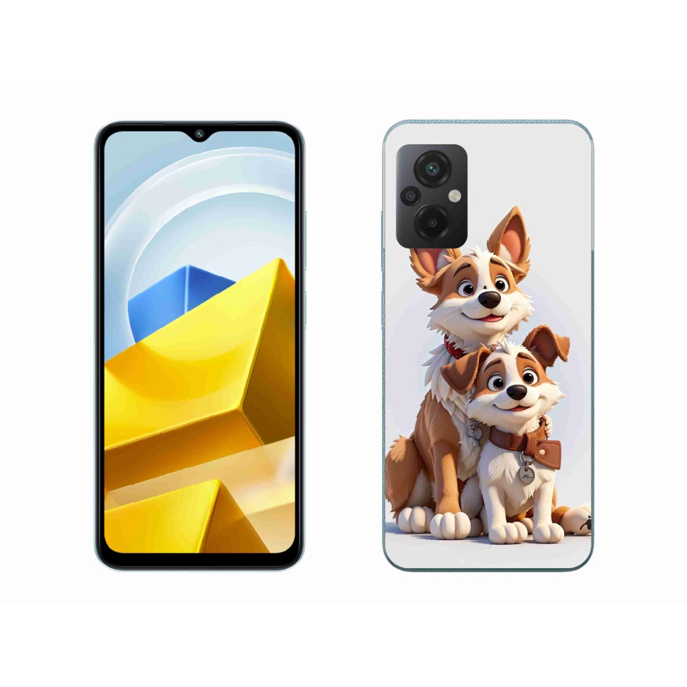 Gélový kryt mmCase na Xiaomi Poco M5 4G - kreslenie psy