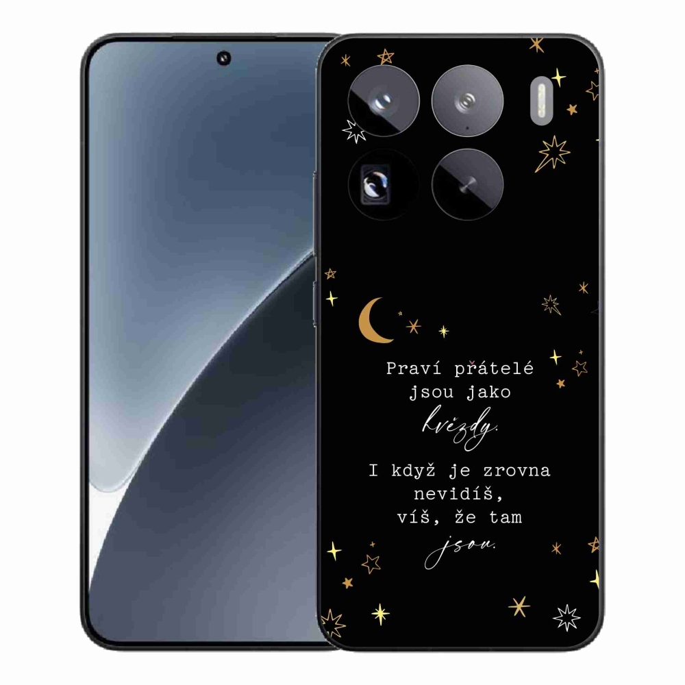 Gélový kryt mmCase na Xiaomi 15 Pro - citát 6 čierne pozadie