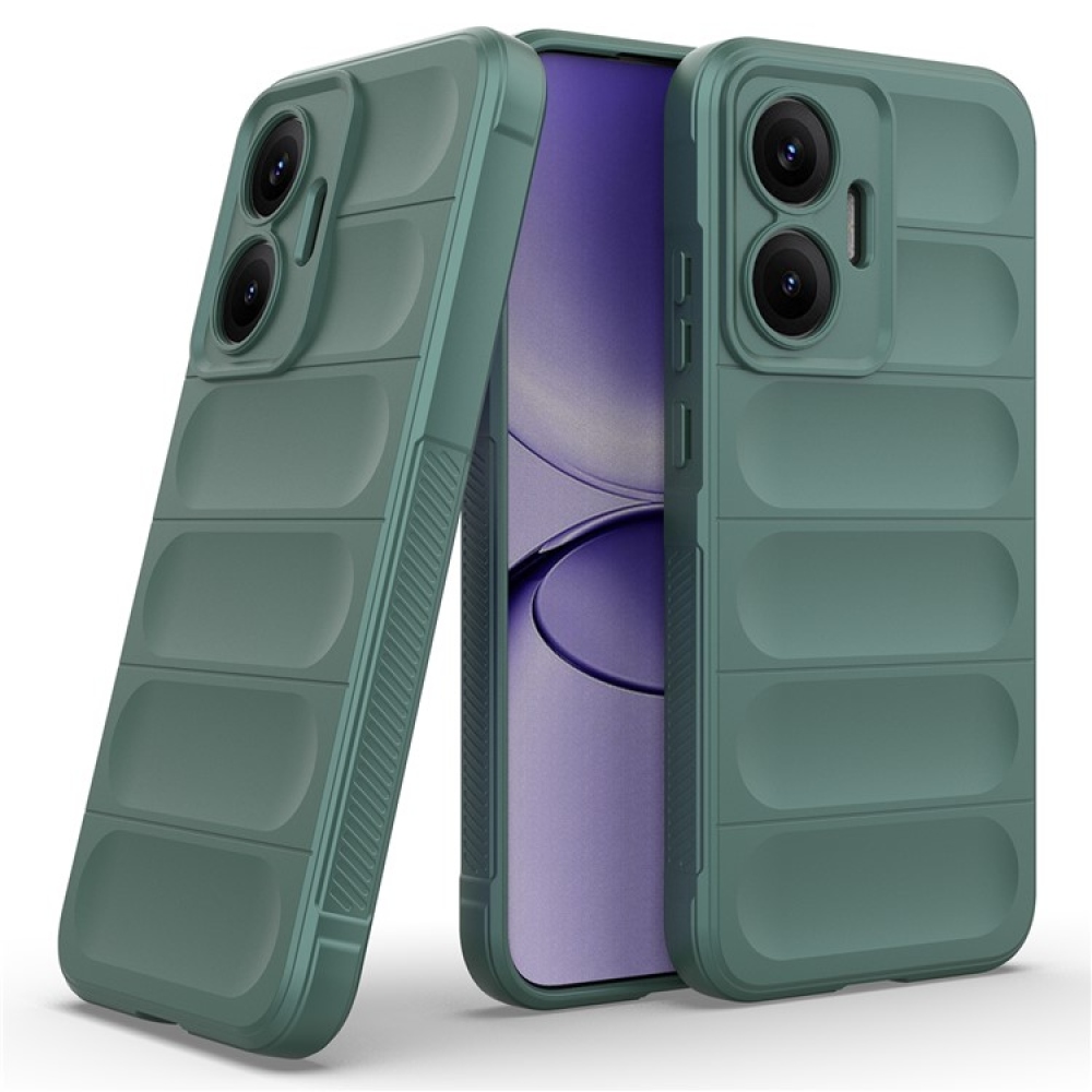 Rugg odolný gélový obal na Xiaomi Poco F7 5G - zelený