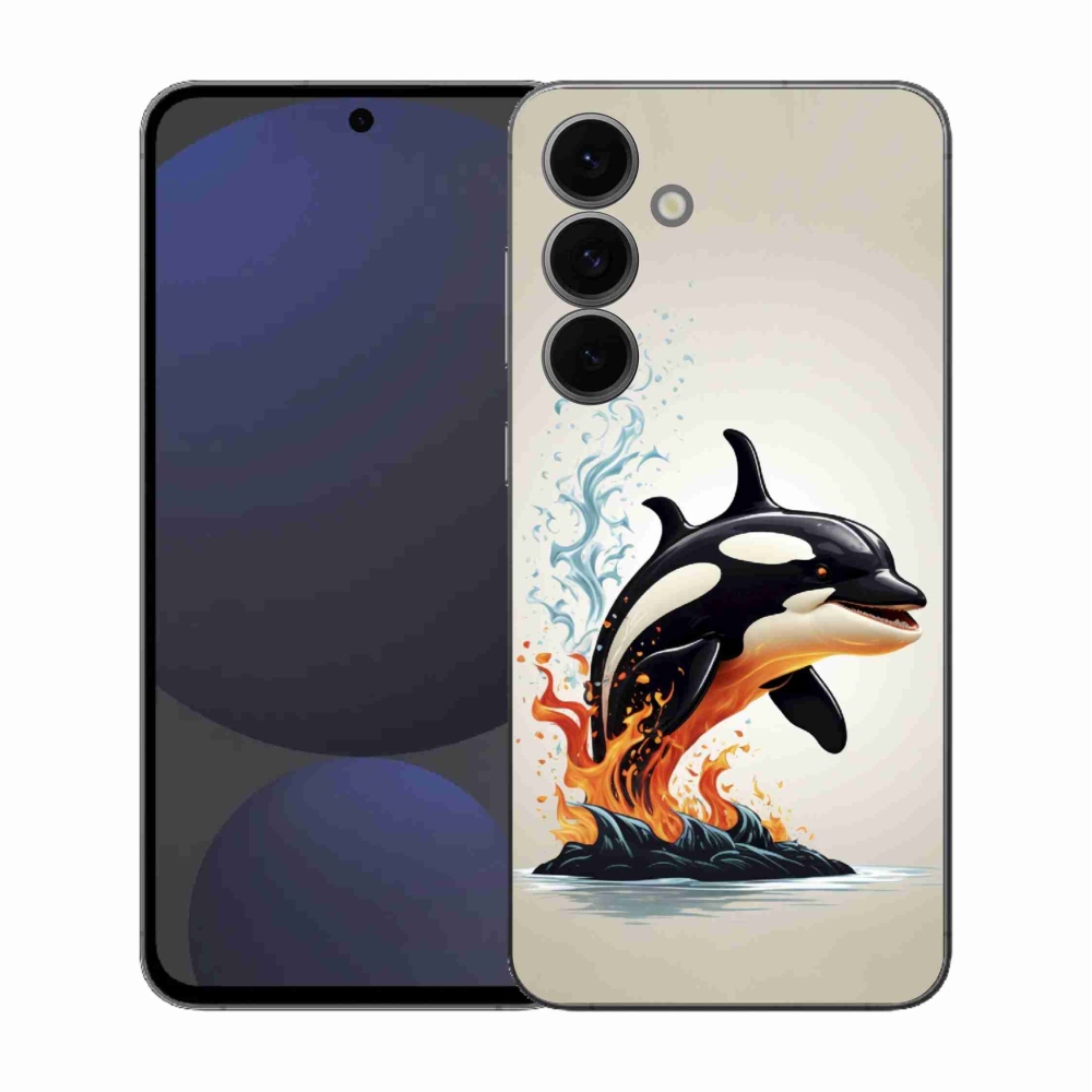Gélový kryt mmCase na Samsung Galaxy S25 FE - kosatka