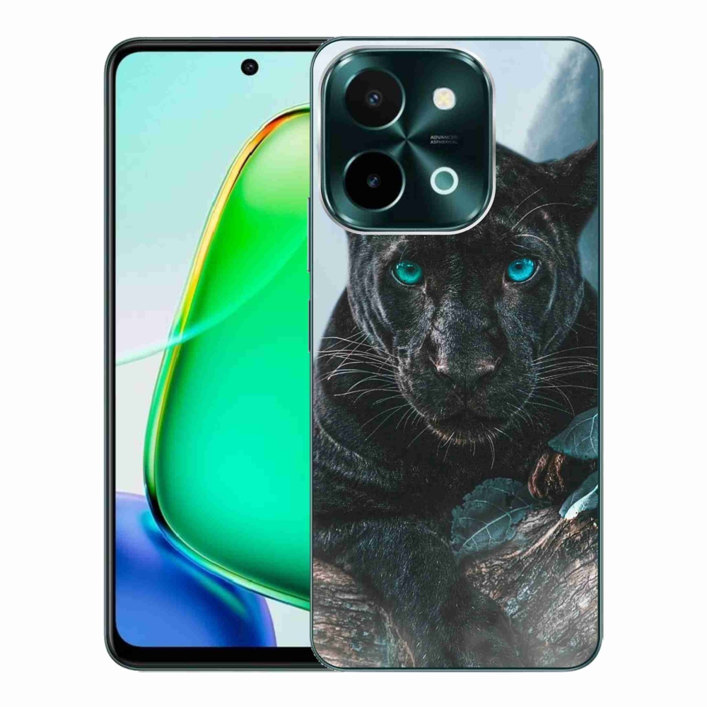 Gélový kryt mmCase na Vivo Y28 - čierny panter