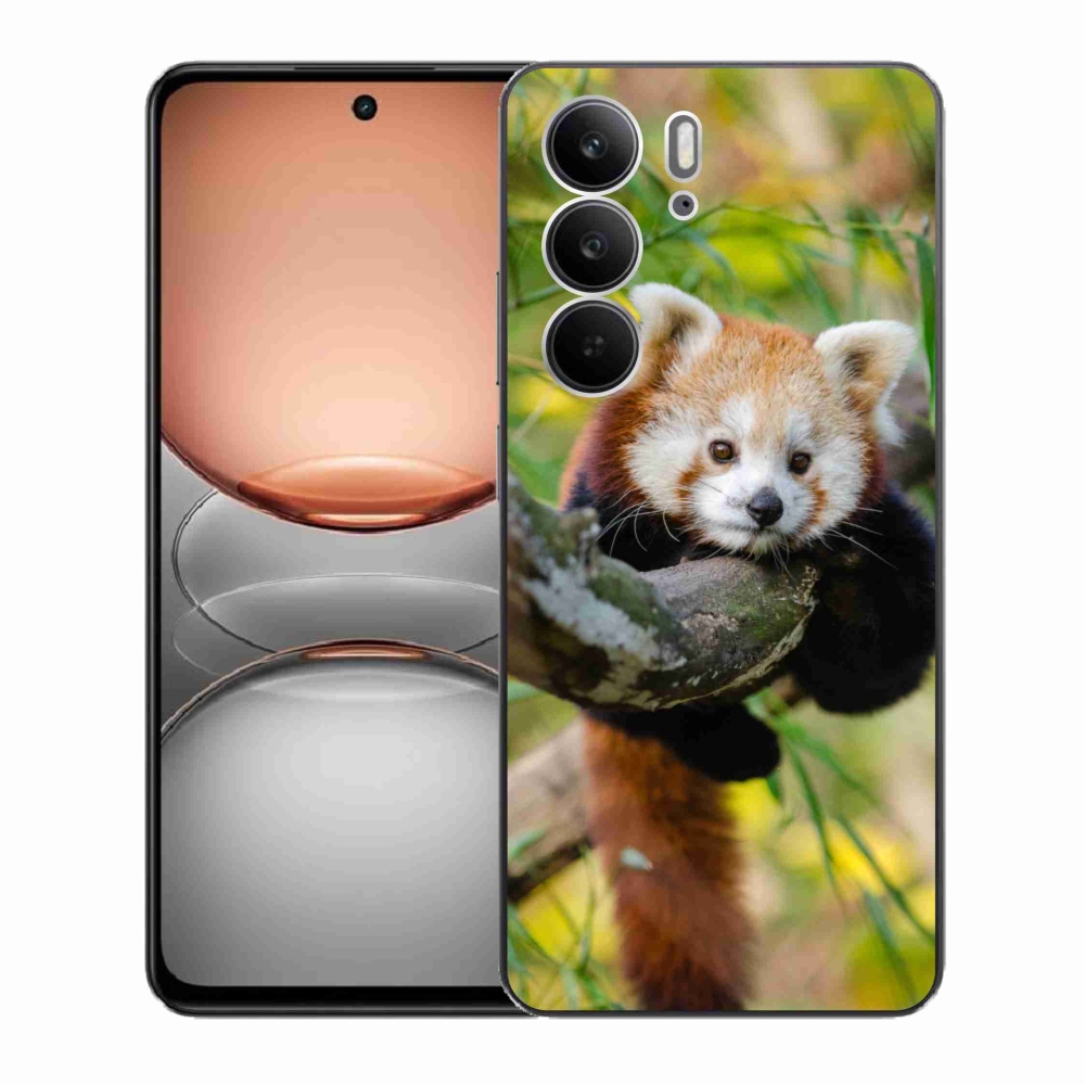 Gélový kryt mmCase na Realme C75 - panda červená