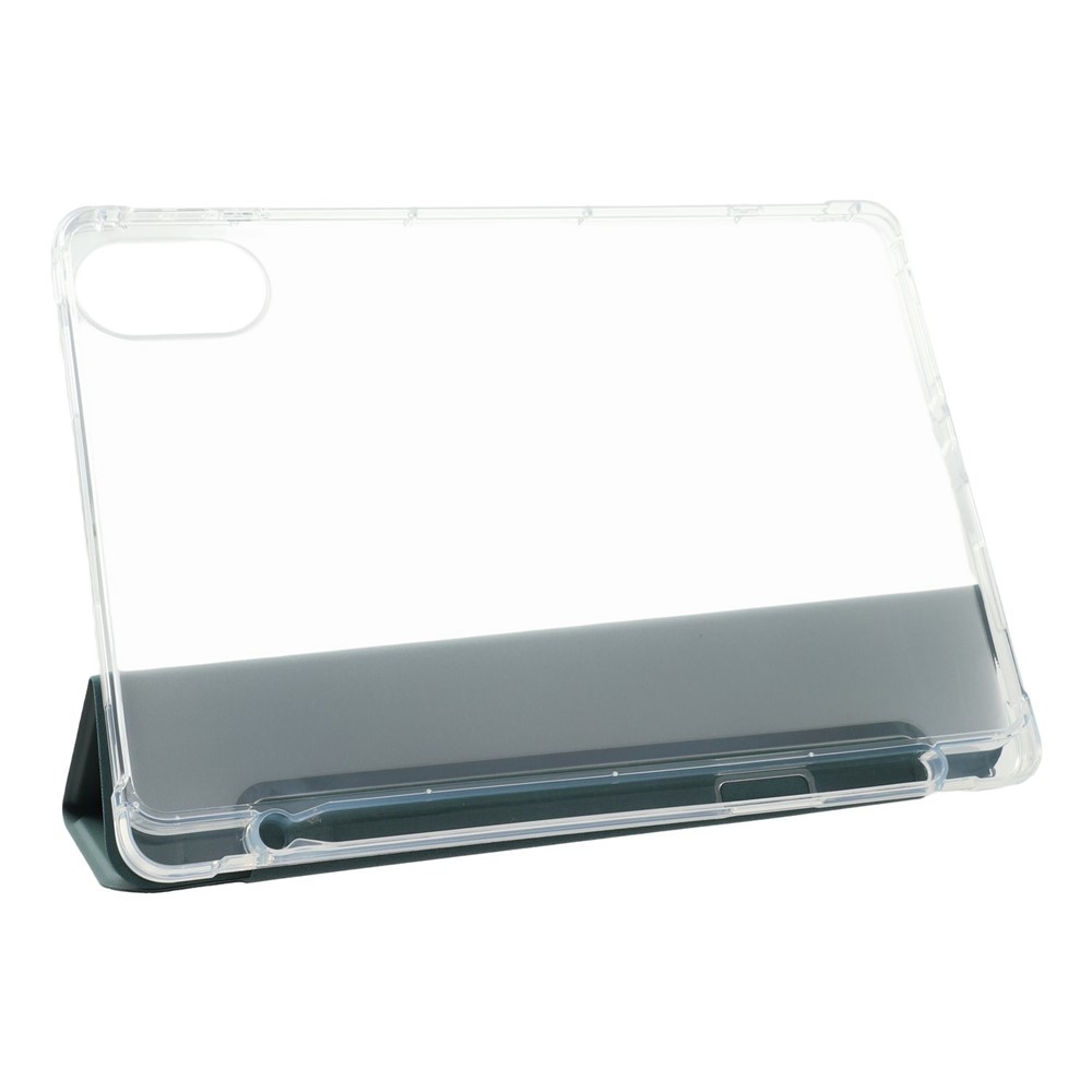 Tri-Fold chytré skladacie puzdro na tablet Xiaomi Redmi Pad 2 - tmavozelené