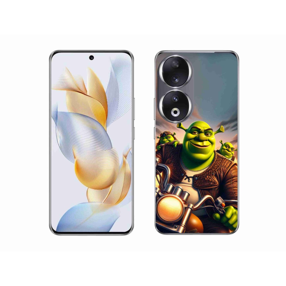 Gélový kryt mmCase na Honor 90 - shrek na motorke