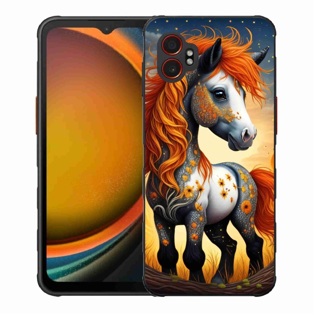 Gélový kryt mmCase na Samsung Galaxy Xcover 7 Pro - farebný poník