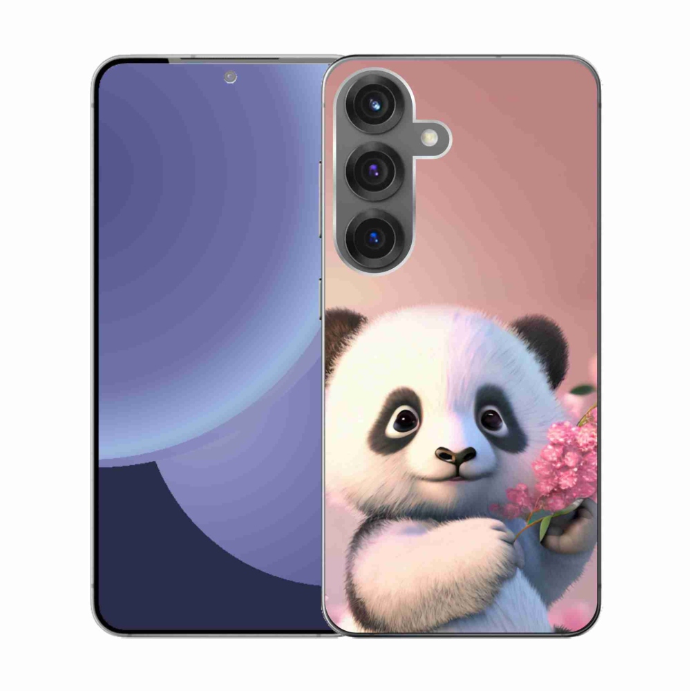 Gélový kryt mmCase na Samsung Galaxy S25 - roztomilá panda