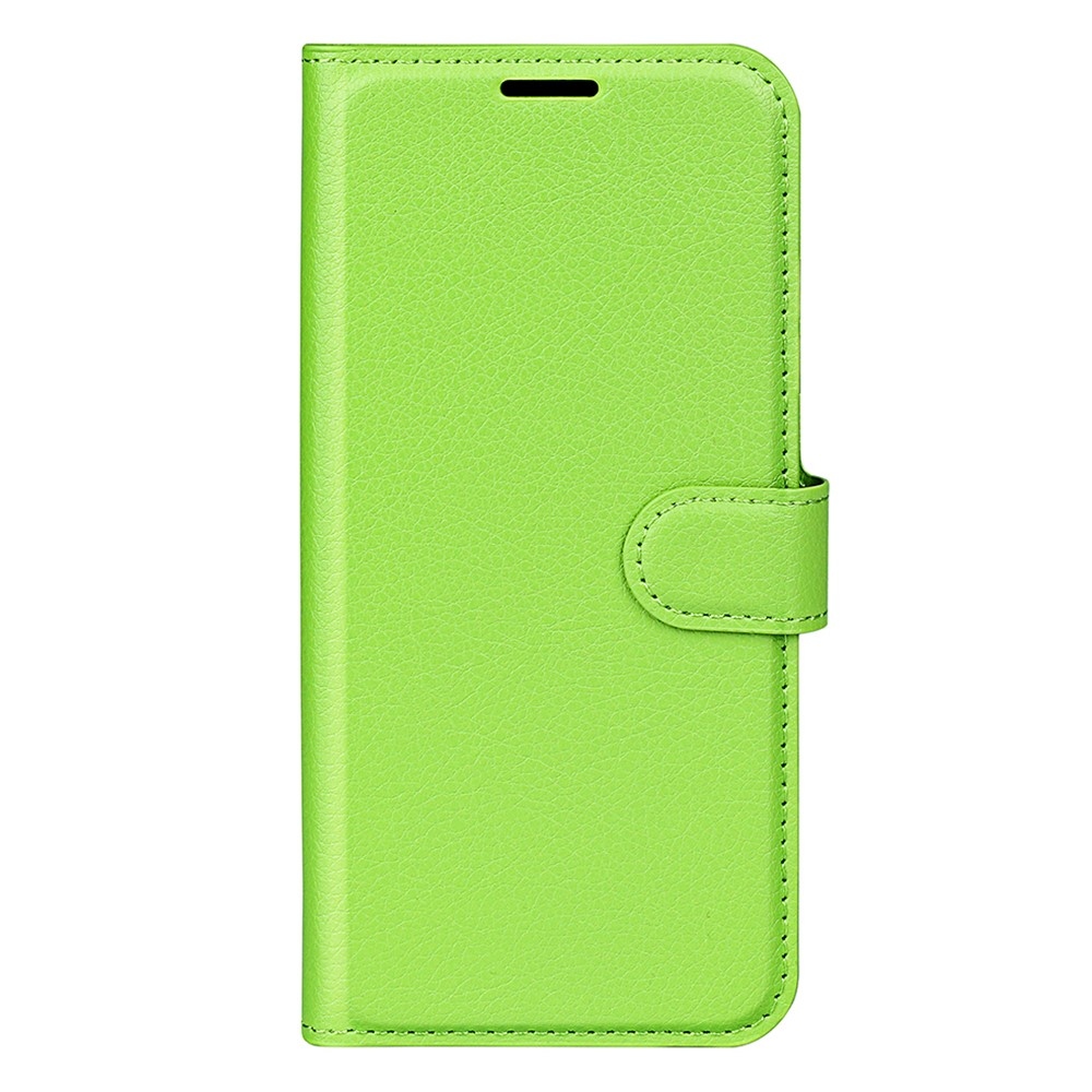 Litchi knižkové púzdro na Samsung Galaxy S25 Edge - zelené