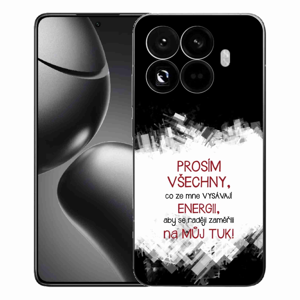 Gélový kryt mmCase na Xiaomi 15T Pro - vtipný text 1 červený