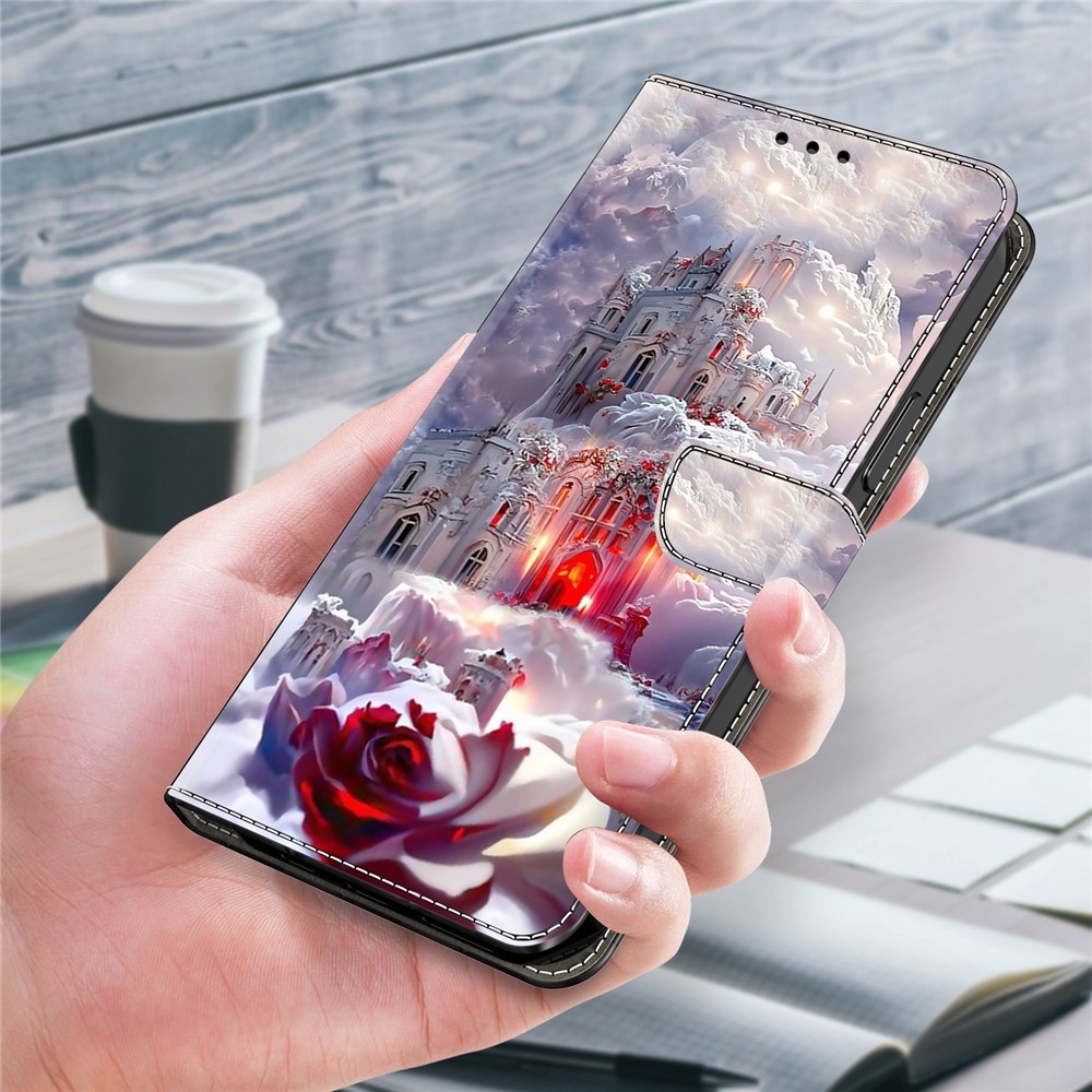 Firmly knižkové púzdro na Samsung Galaxy A17 5G/A26 5G - ruža a zámok