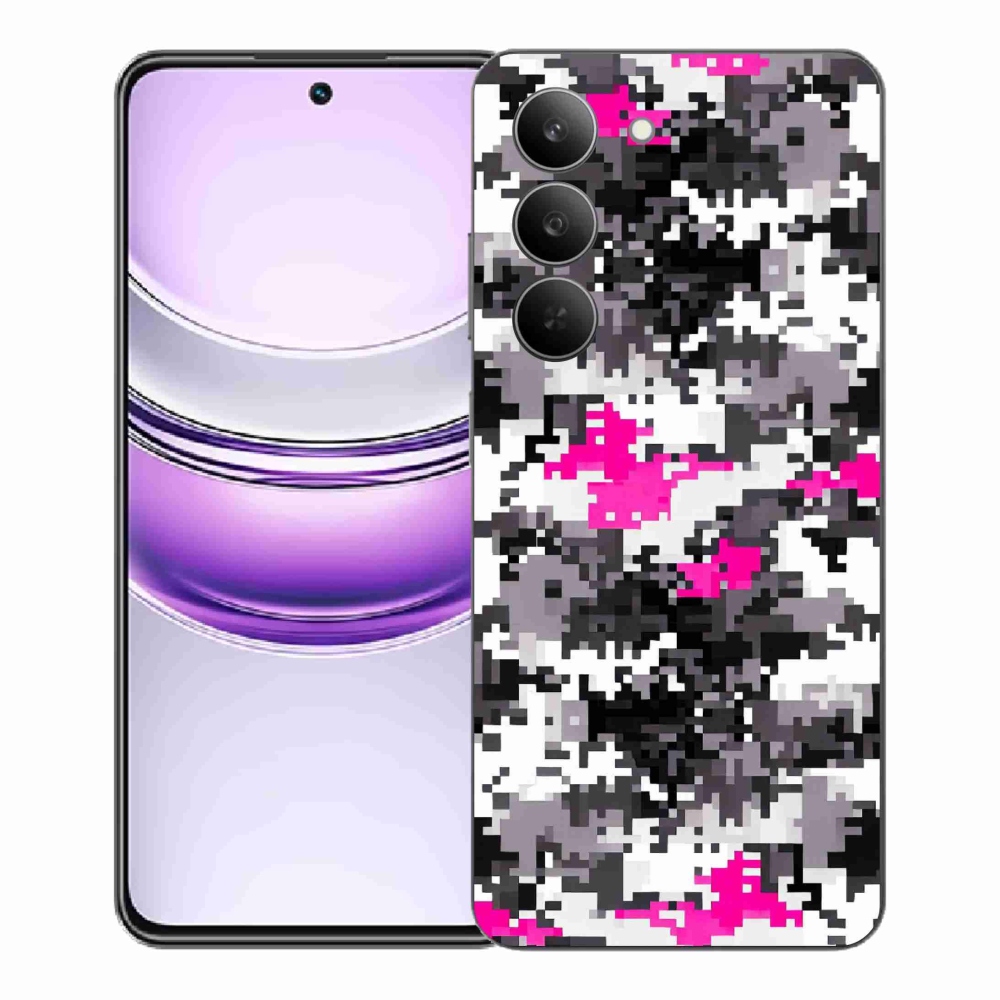 Gélový kryt mmCase na Realme 14x 5G - maskáčový vzor 4
