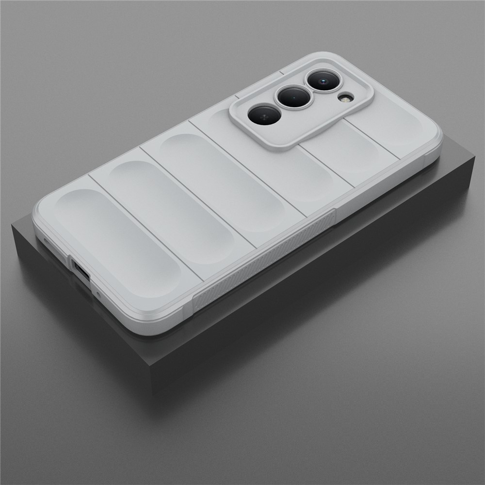 Rugg odolný gélový obal na Xiaomi Redmi 15 4G (171mm) - svetlosivý